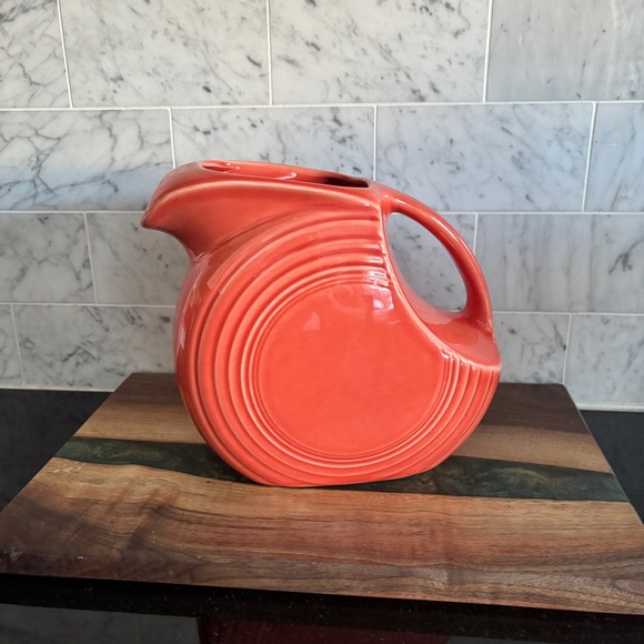 Fiestaware Other - Fiesta Ware USA Persimmon Disk Pitcher, Vintage Homer Laughlin Fiestaware
